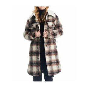 Two by Vince Camuto Plaid Wool Coat